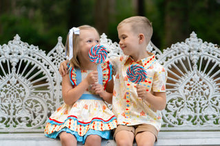 Under The Big Top Pinafore **Pre Order ETA Mid-End of July**