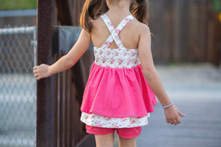 Rosy Bouquest Bliss-Tunic Set