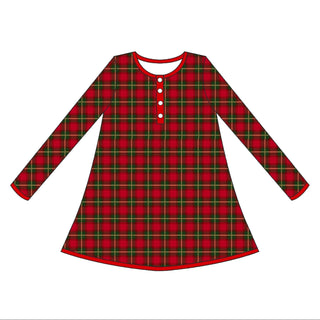 Heritage Holiday Plaid Adult- House Dress **Pre Order ETA Ships end of October**