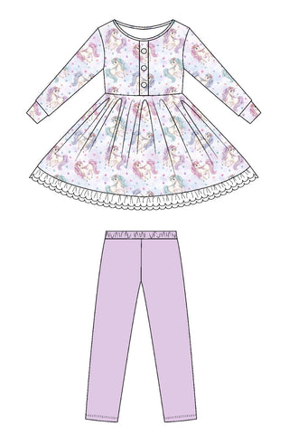 Glimering Unicorn Dream Lounge Set **PRE-ORDER ETA 8 WEEKS**