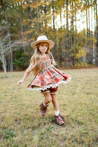 Pumpkin Spice Pinafore Set
