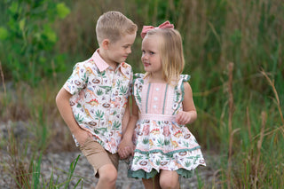 Dino Adventure Pinafore **Pre-Order ETA end of September*