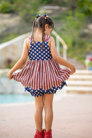 Vintage Stars and Stripes Tunic Set **Limited Pre-Order ETA mid-end of June**