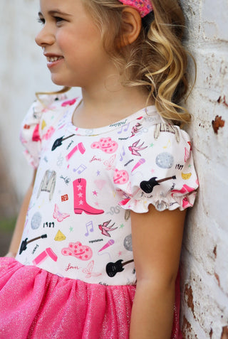 "In My Era"-Tulle Dress Set! Ready to Ship ***Imperfect due to glitter**