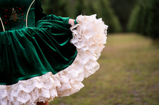 Noelle Emerald Royale Couture Dress **Pre-Order ETA end of November**