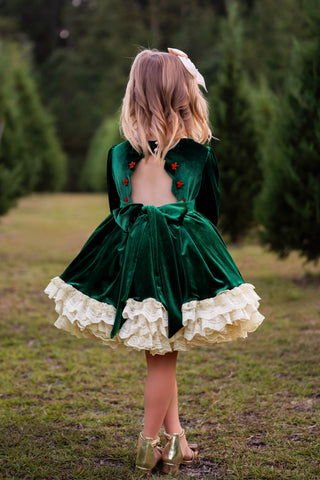Noelle Emerald Royale Couture Dress **Pre-Order ETA end of November**