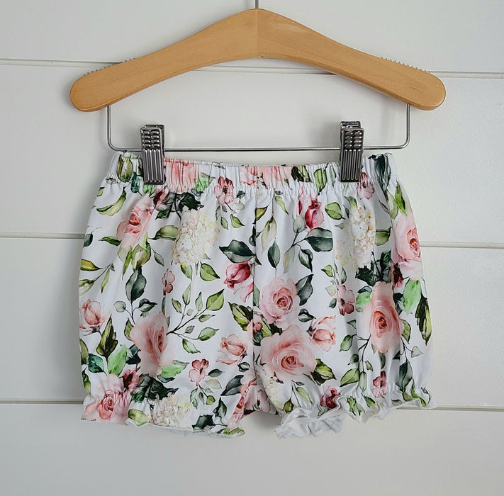White Floral Bloomers