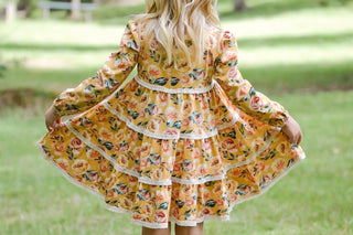 Fall Vintage Floral-Mustard