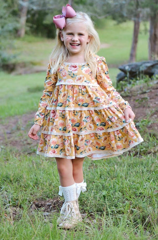 Fall Vintage Floral-Mustard