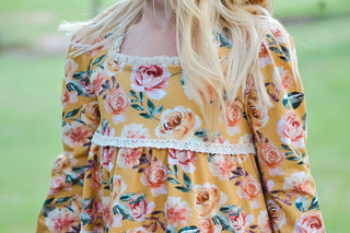 Fall Vintage Floral-Mustard