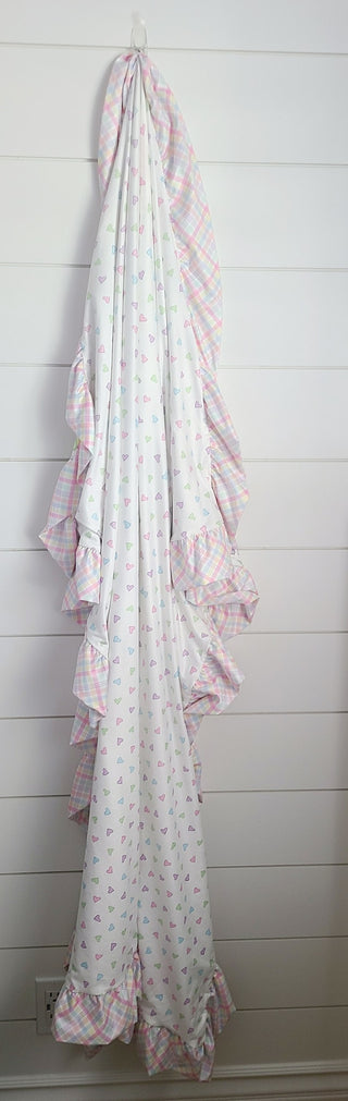 Dino, Hearts and Plaid Blanket RTS