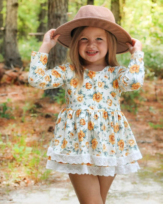 Mustard Skirted Romper
