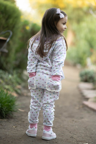 Sweetheart Jogger Set- Both Jacket and Pants Lined in Minky