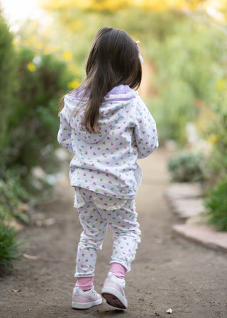 Sweetheart Jogger Set- Both Jacket and Pants Lined in Minky