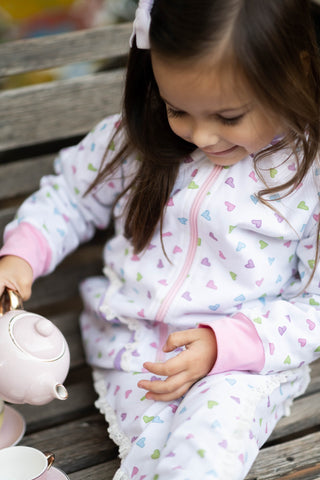Sweetheart Jogger Set- Minky Jacket and Cotton Pants without Minky