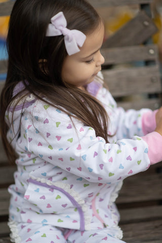 Sweetheart Jogger Set- Minky Jacket and Cotton Pants without Minky