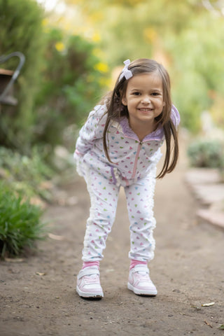 Sweetheart Jogger Set- Minky Jacket and Cotton Pants without Minky