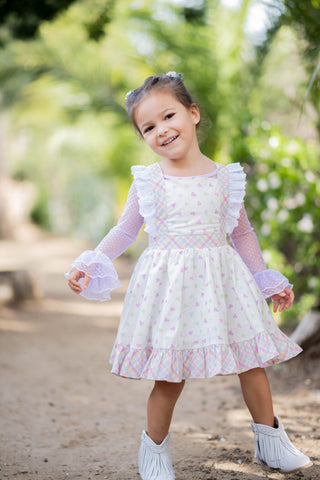 pastel pinafore dress Flowerpot Pinafore Dress