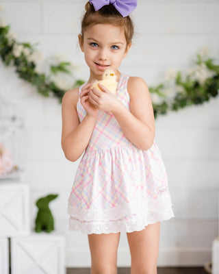 Perfectly Pastel Skirted Romper