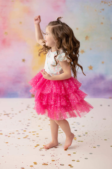 Unicorn Sparkle Tulle dress- PINK