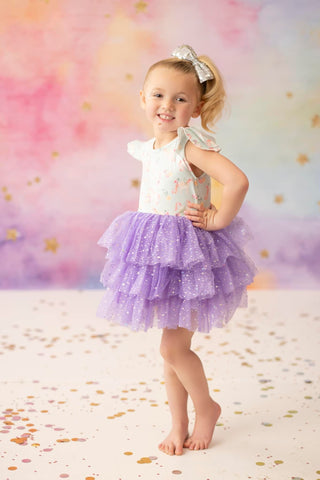 Unicorn Sparkle Tulle dress- PURPLE