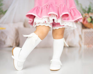 Pink Velvet Pinafore