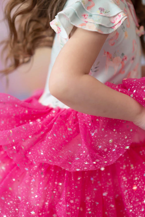 Unicorn Sparkle Tulle dress- PINK