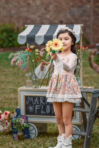 Boho Blooms Skirted Romper