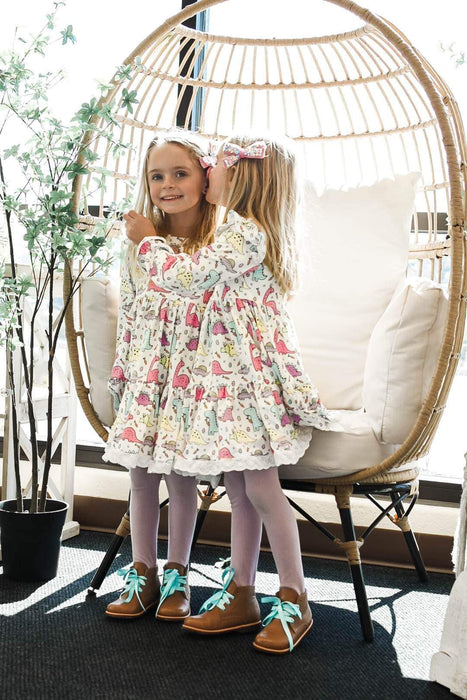 Dino Easter Twirl Dress