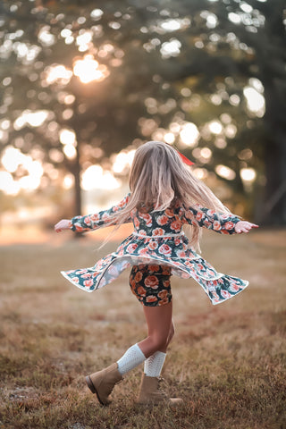 Vintage Blue Floral