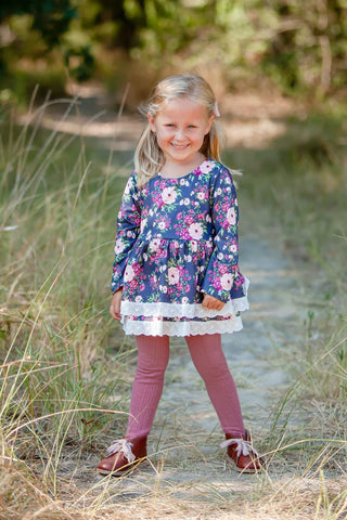 Plum Skirted Romper
