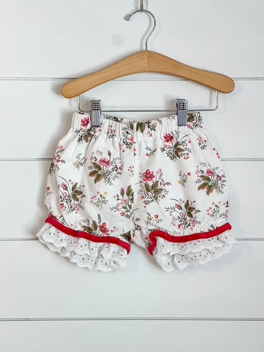 Crimson Floral Pinafore
