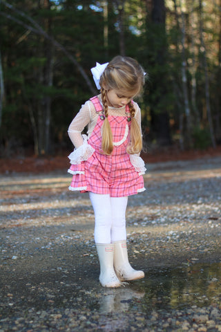 Perfectly Pink- Overalls