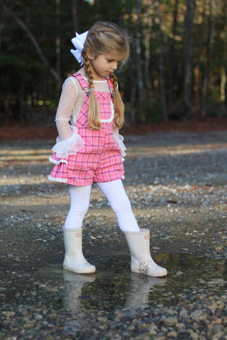 Perfectly Pink- Overalls