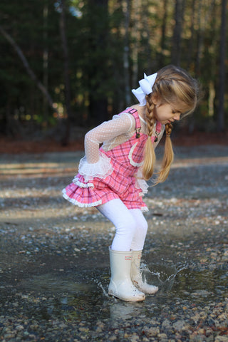 Perfectly Pink- Overalls