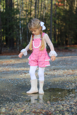 Perfectly Pink- Overalls