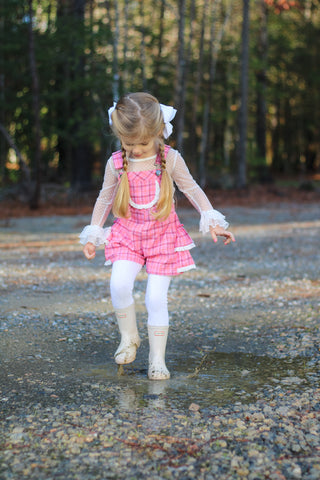 Perfectly Pink- Overalls