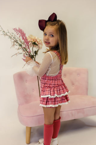 Perfectly Pink- Overalls