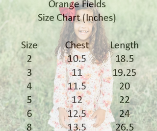 Orange Fields Dress and Shorts Set