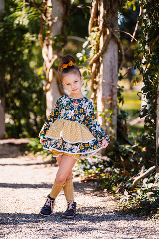 Teal Magnolia Tunic Set