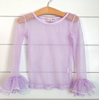 Lavender Lace Layering Top
